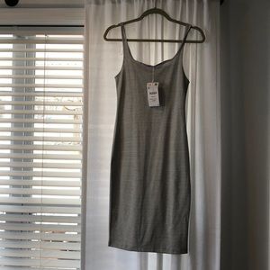 Zara striped midi dress